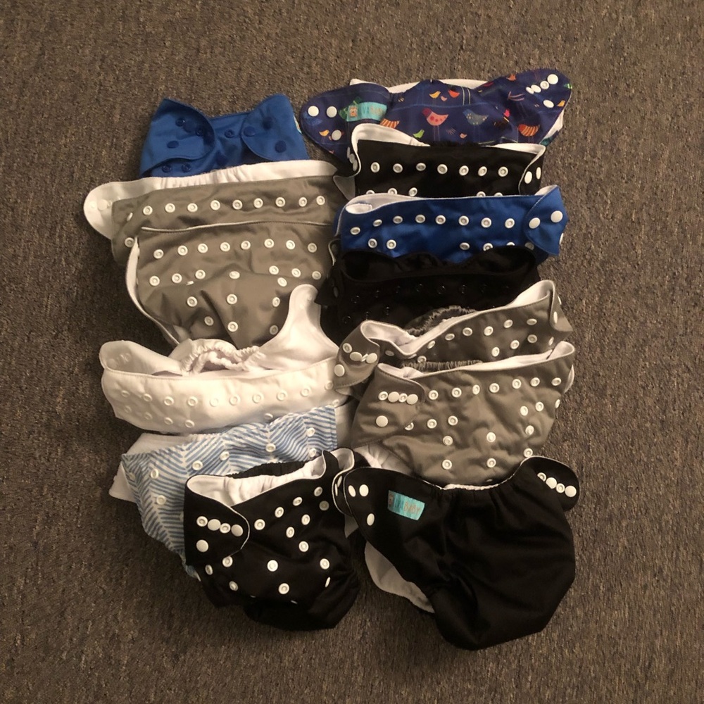 Cloth diaper lot Alva Baby